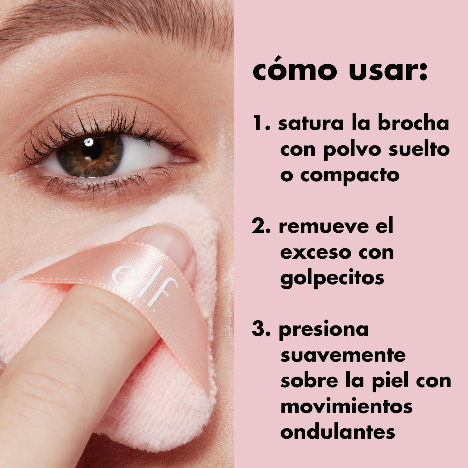 E.L.F. HALO GLOW PINKIE PUFFS (SET DE 3 MINI ESPONJAS DE VELOUR REUTILIZABLES PARA MAQUILLAJE)